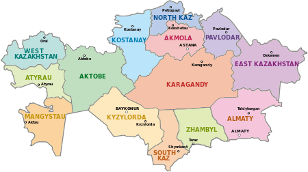 نقشه -قزاقستان